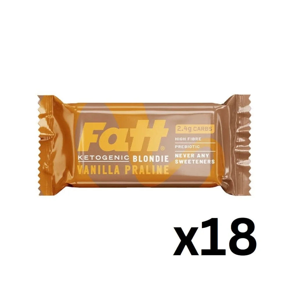 Keto Blondie Vanilla Praline Live Fatt 40g x18 live fatt Snacks 01900029