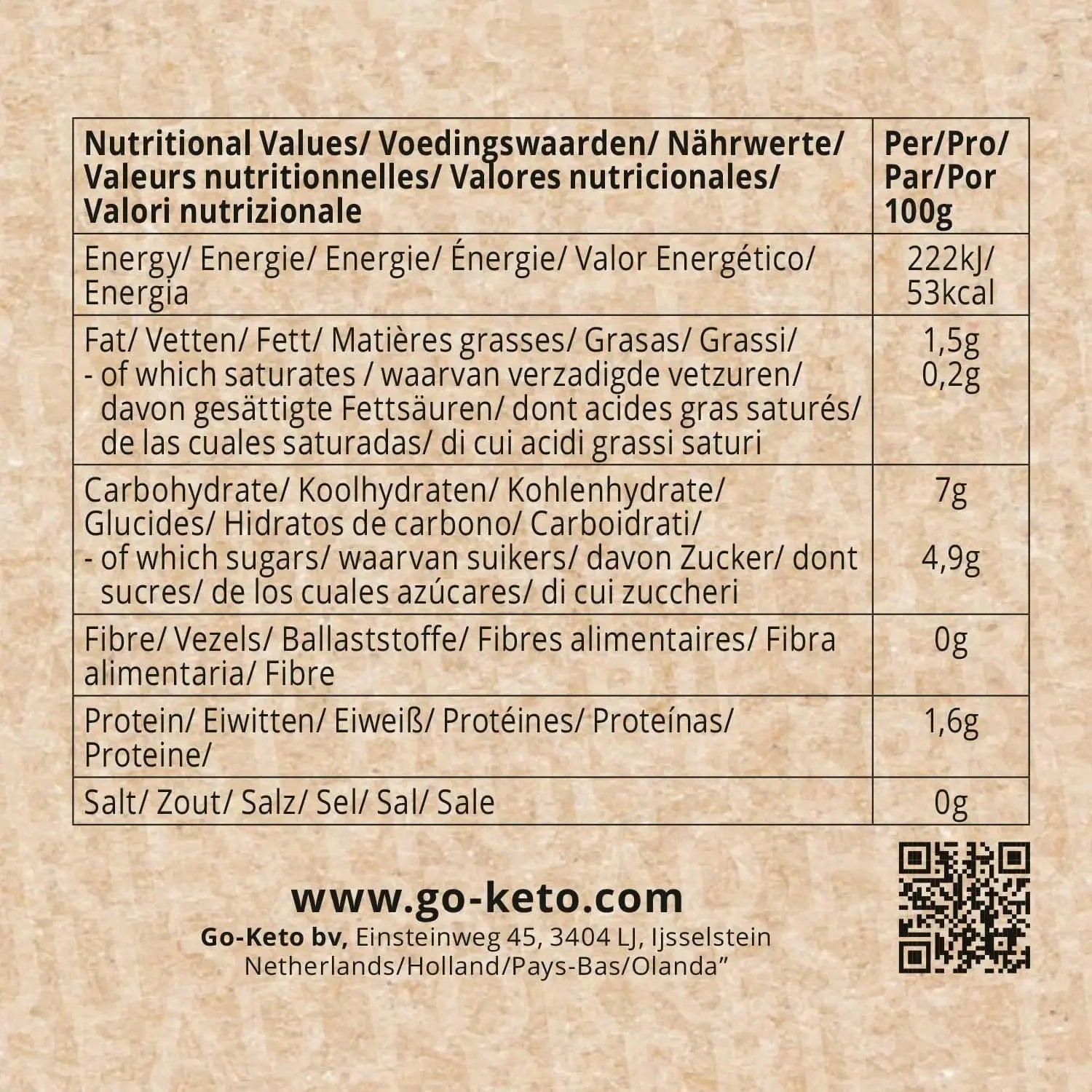Mermelada Keto de Frutos del Bosque Go-Keto 200g – product overview