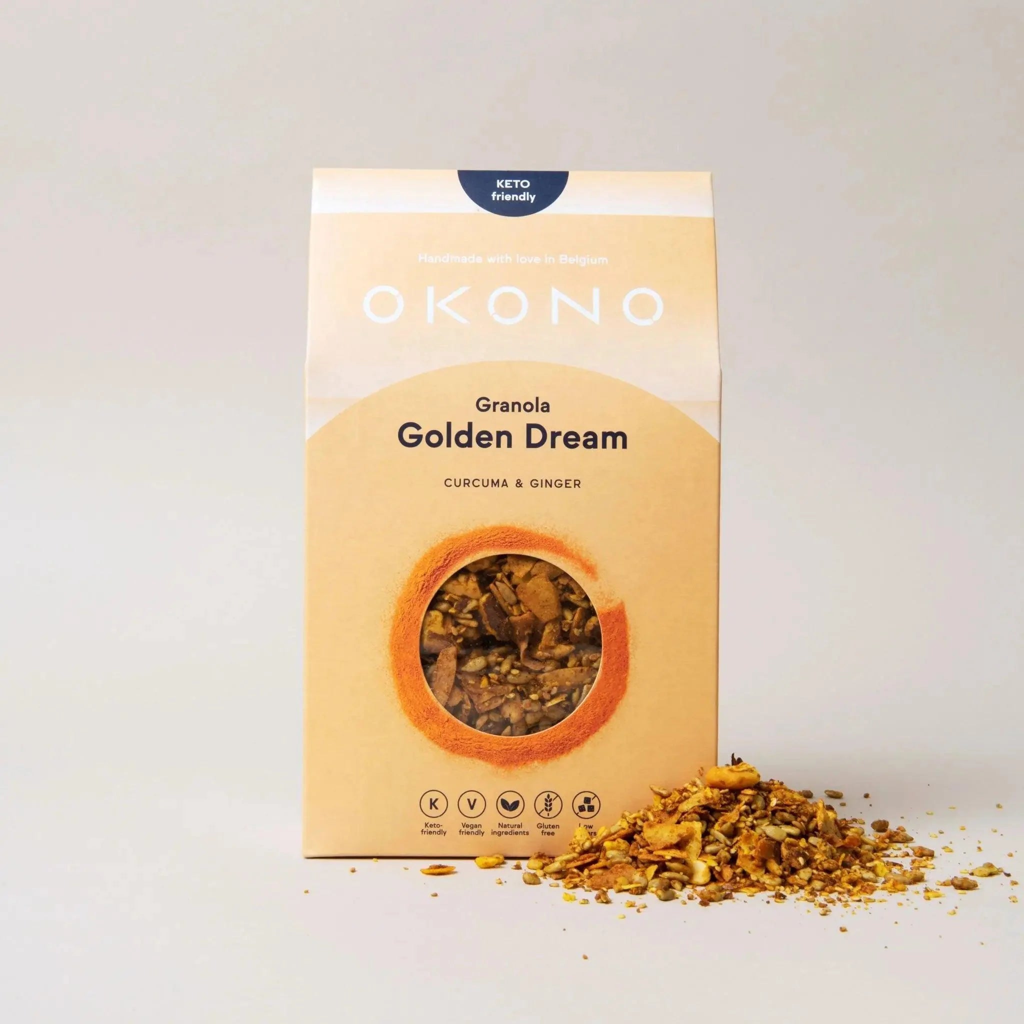 Keto Granola Golden Dream Curcuma & Ginger OKONO 300g okono  03000005