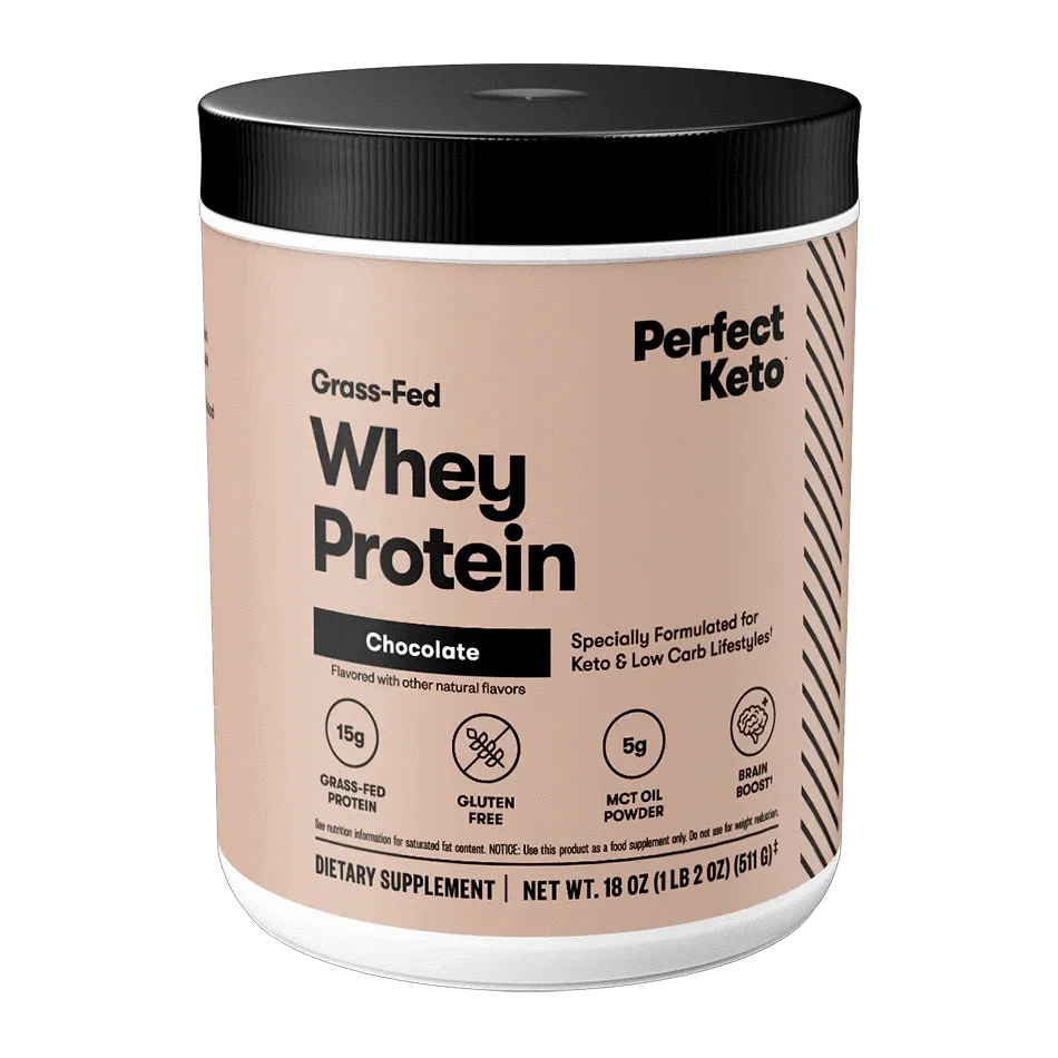 Keto Whey Protein Chocolate Perfect Keto 511g perfect keto  P-PKWC-30