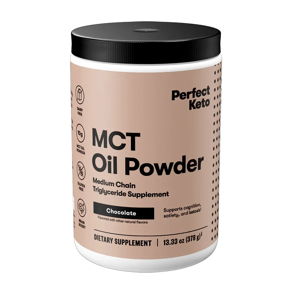 MCT Oil Powder Chocolate Perfect Keto 378g perfect keto  P-PKMOPC-23