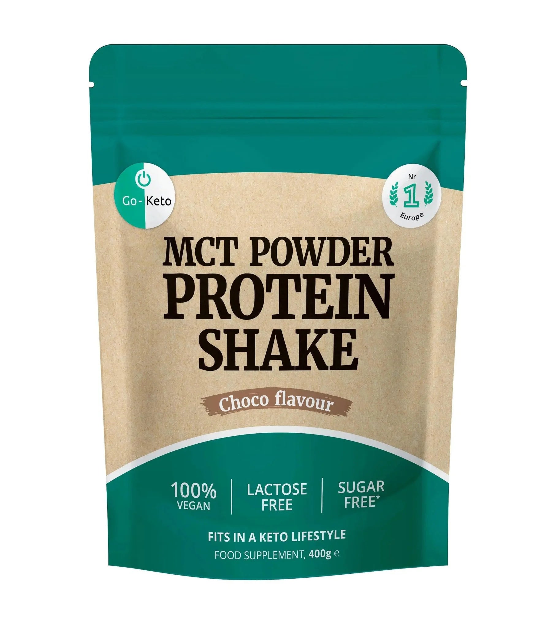 MCT Powder Protein Shake Chocolate Go-Keto 400g go-keto  P-GK-CHO-386