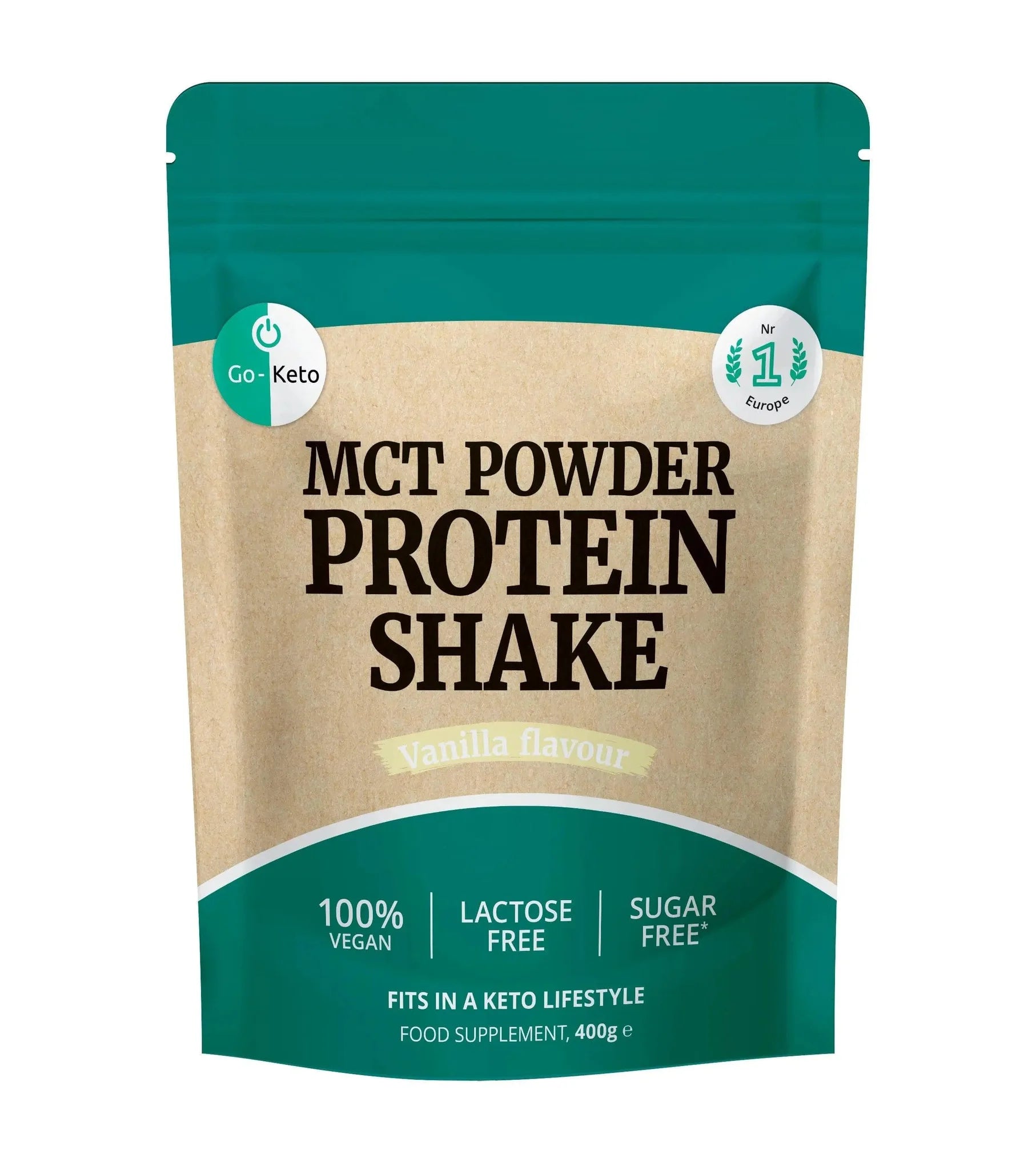 MCT Powder Protein Shake Vanilla Go-Keto 400g go-keto  P-GK-VAN-379