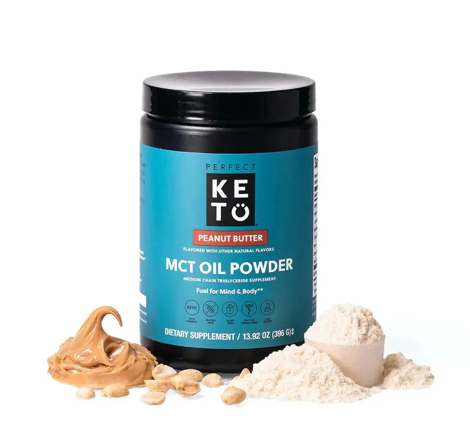 Perfect Keto MCT Powder Peanut Butter Perfect Keto 396g P-PKMPPB-38 Vital20