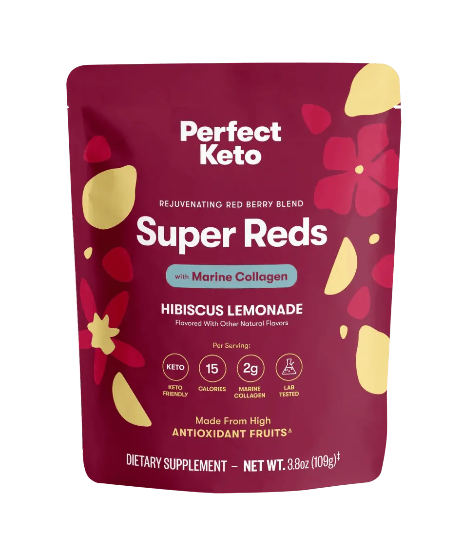 Perfect Keto Super Reds Hibiscus Lemonade Perfect Keto 109g P-PKRBB-HL18 Vital20
