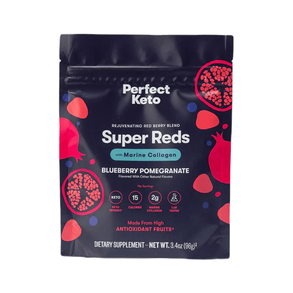 Perfect Keto Super Reds Pomegranate Blueberry Perfect Keto 96g P-PKRBB-PB20 Vital20