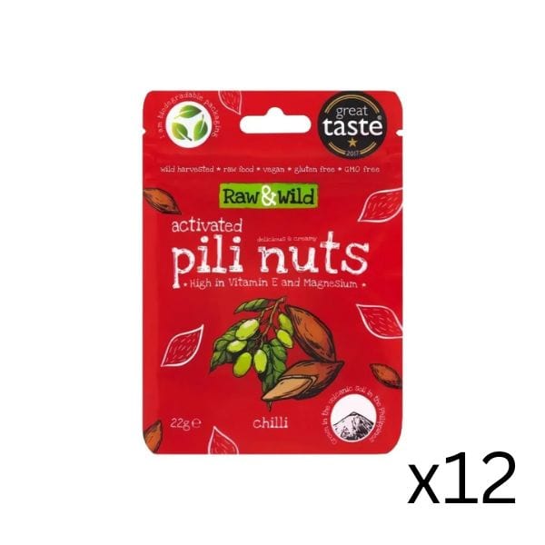 raw & wild Pili Nuts Chili Raw & Wild 22g x12 03200011 Vital20