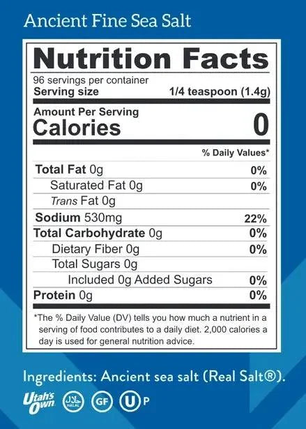 Real Salt Fine Shaker 135g real salt  01000002