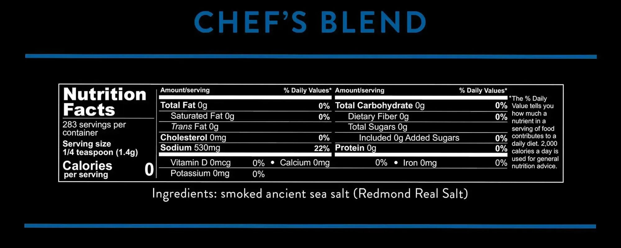 Real Salt Smoked Chef's Blend Pouch 397g real salt  03400031