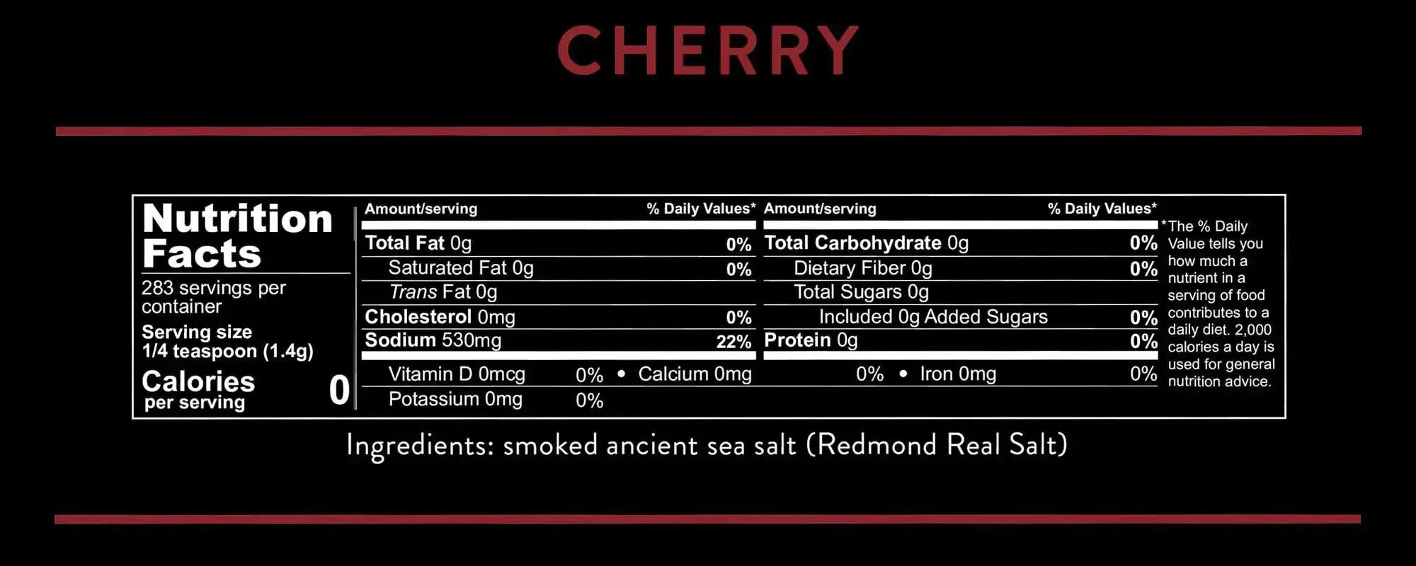 Real Salt Smoked Cherry Pouch 397g real salt  03400032