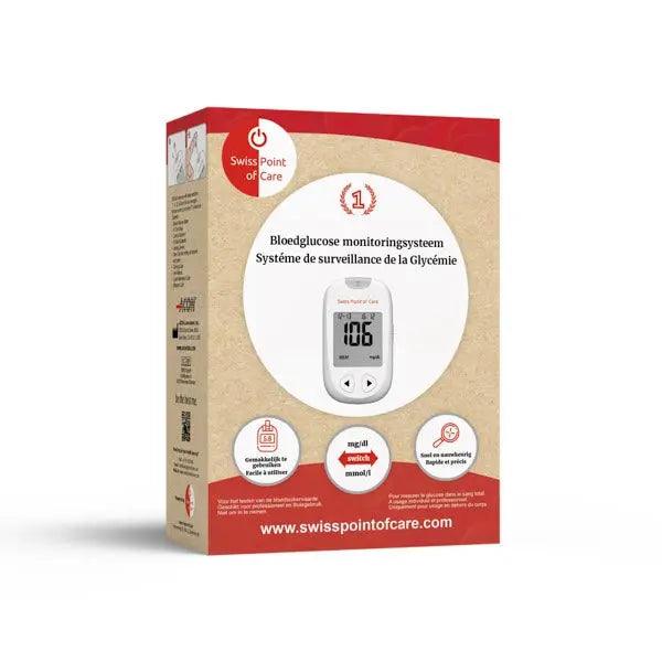 Swiss Point of Care Blood Glucose Meter Starterpack Swiss Point of Care (incl 10 strips) P-OESK-67SW Vital20