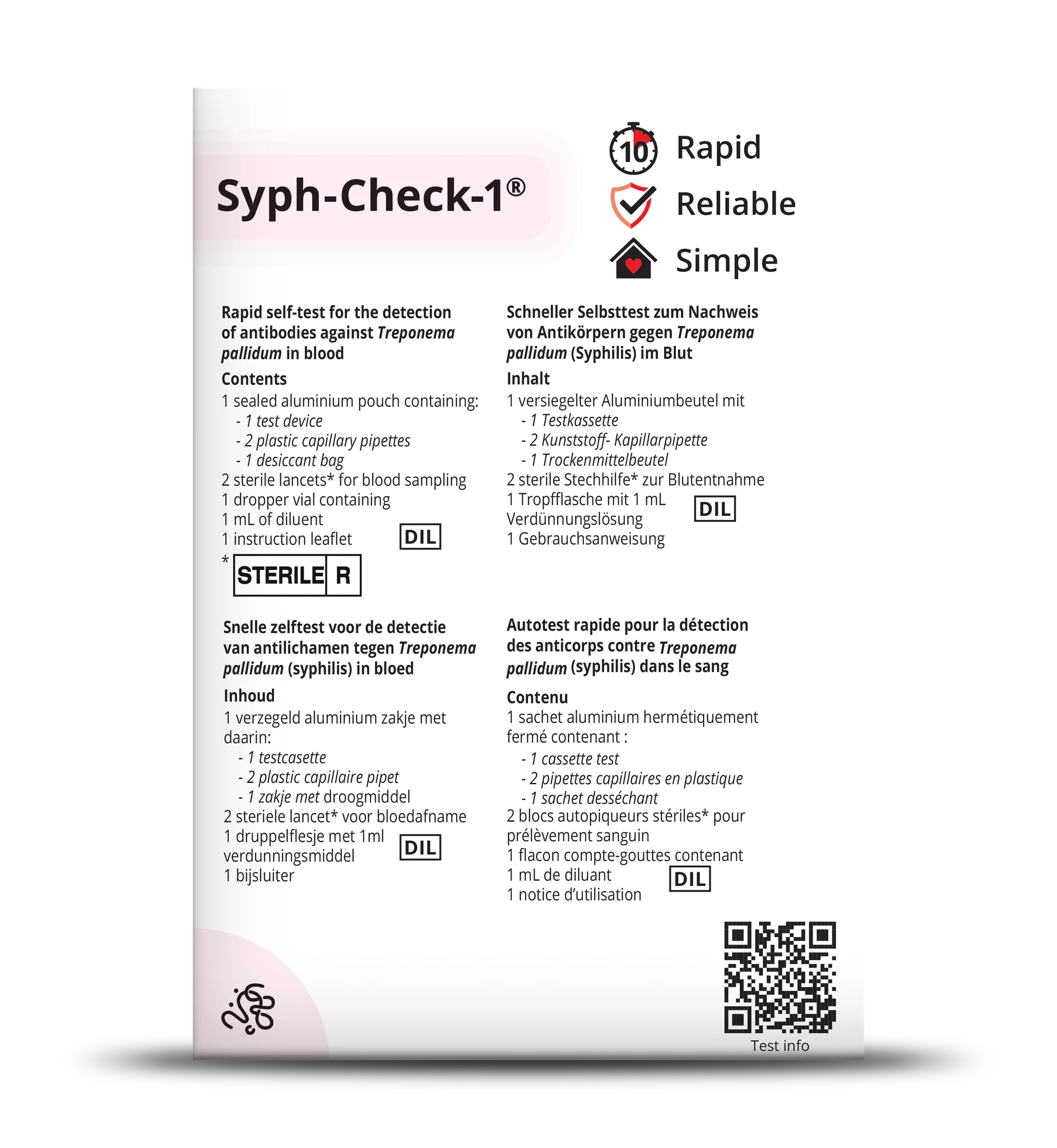 SYPH-CHECK-1® Swiss Point of Care Swiss Point of Care P-ST-SYP-74